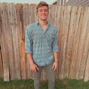 Blue Striped Button Down